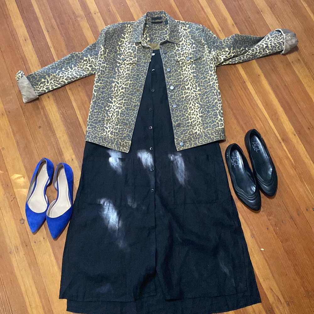 Black Eileen Fisher dress